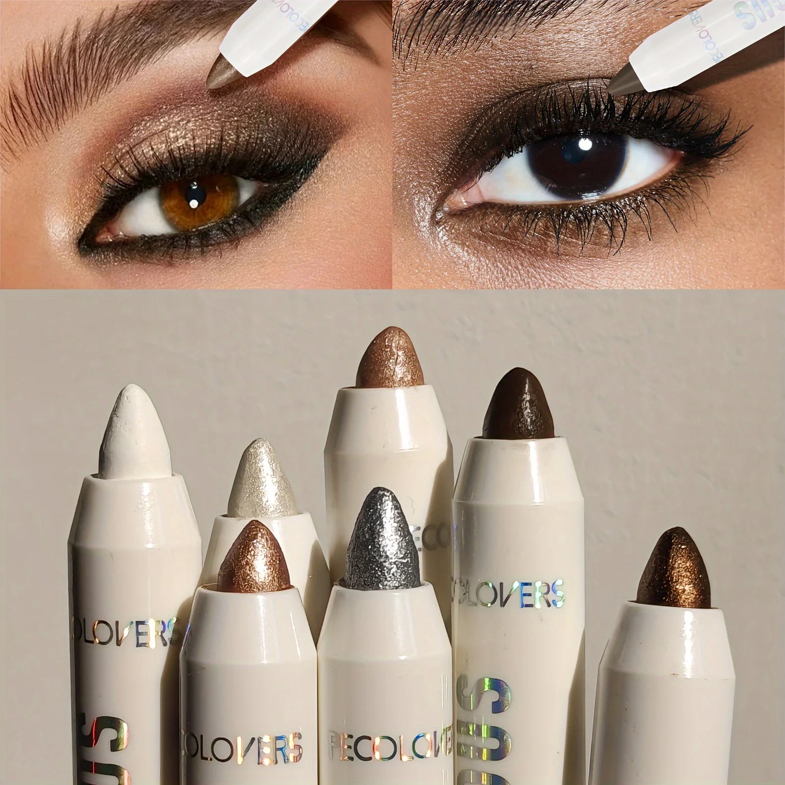 1pc Eyeshadow Pencil – Glitter & Matte