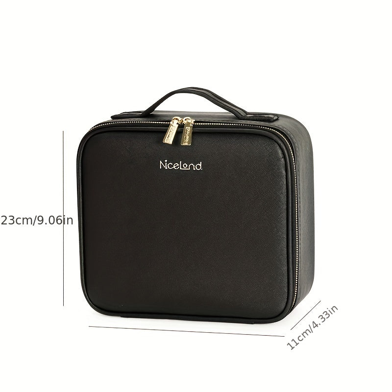Portable Lighted Makeup Bag with Mirror