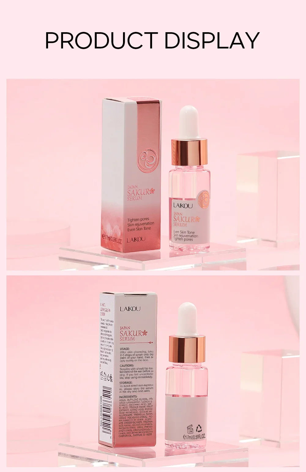 Sakura Radiance – Hydrating & Anti-Wrinkle Serum
