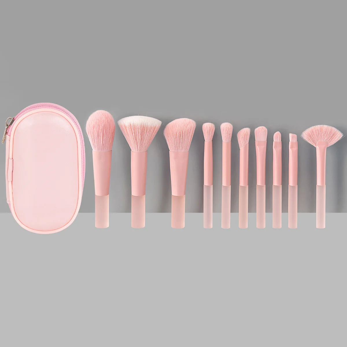 10pcs Mini Makeup Brush Set Powder Eyeshadow Foundation Blush Blender Concealer Beauty Makeup Tools Brush Professional Supplies