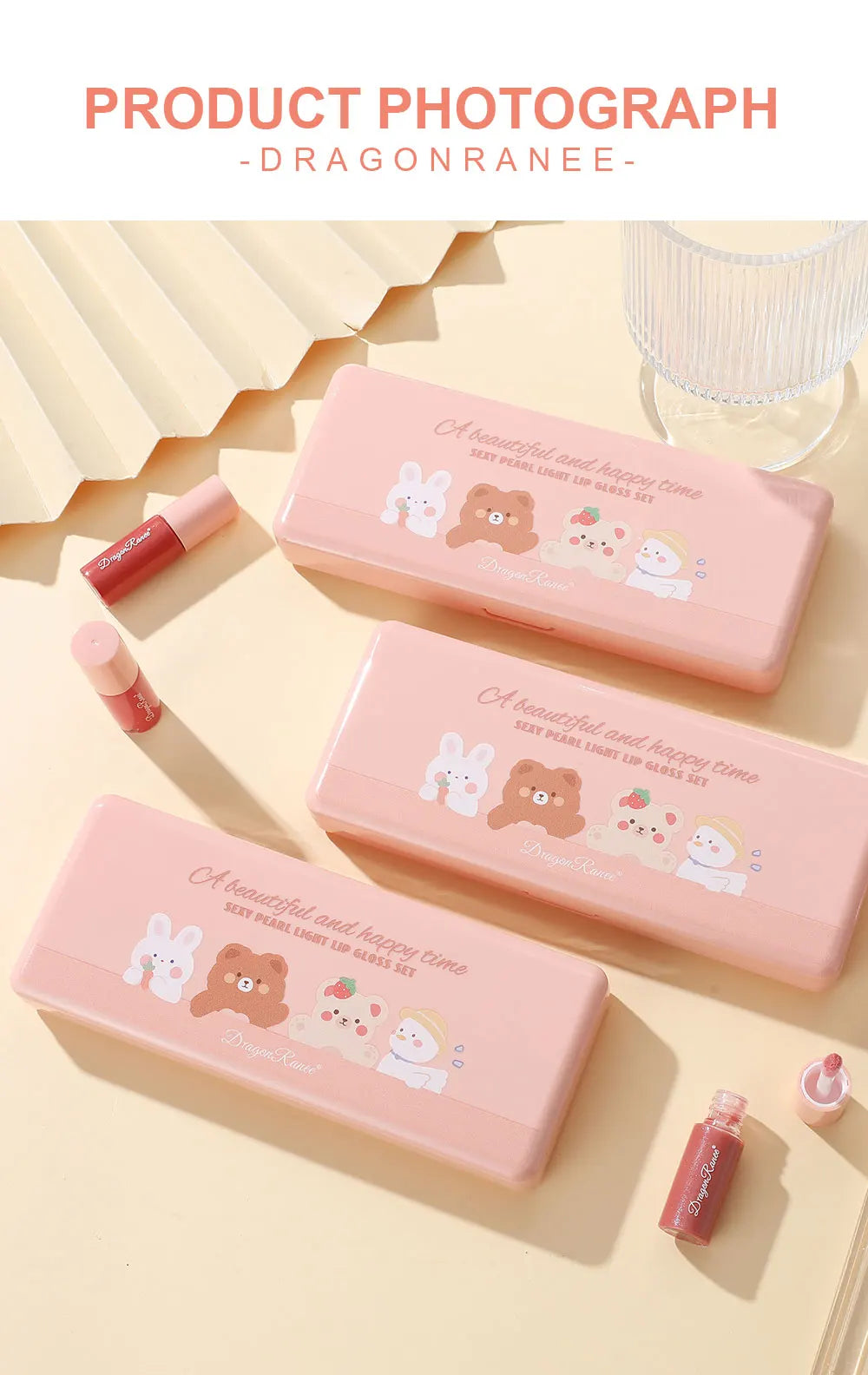 Kit 10 Fine Glitter Lip Gloss