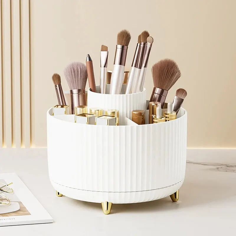 360° Rotating Container for Storing Makeup Brushes Premium