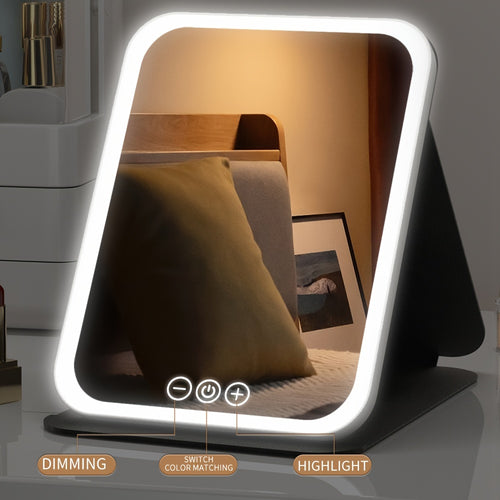 M MISS DREAM Portable Lighted Makeup Mirror