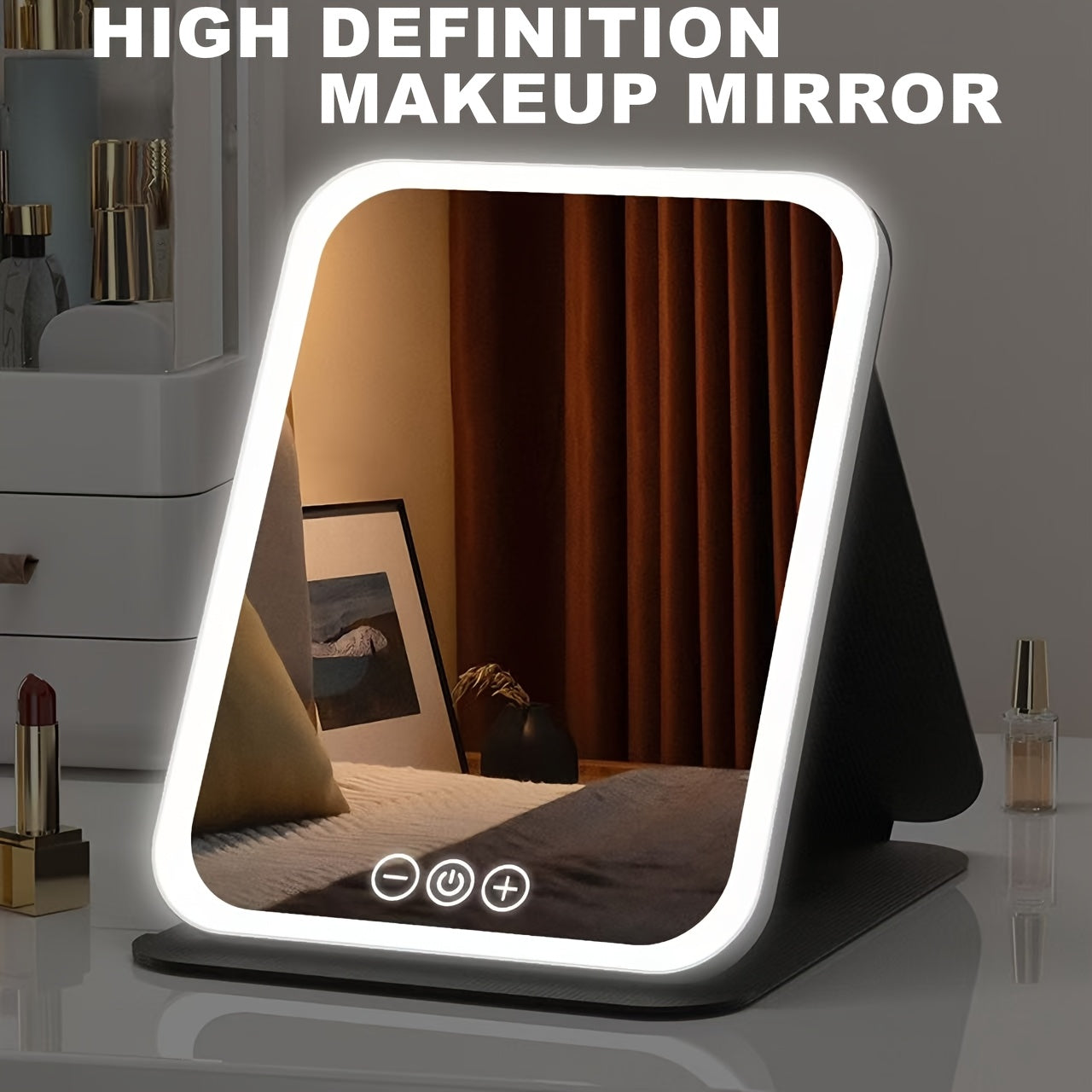 M MISS DREAM Portable Lighted Makeup Mirror