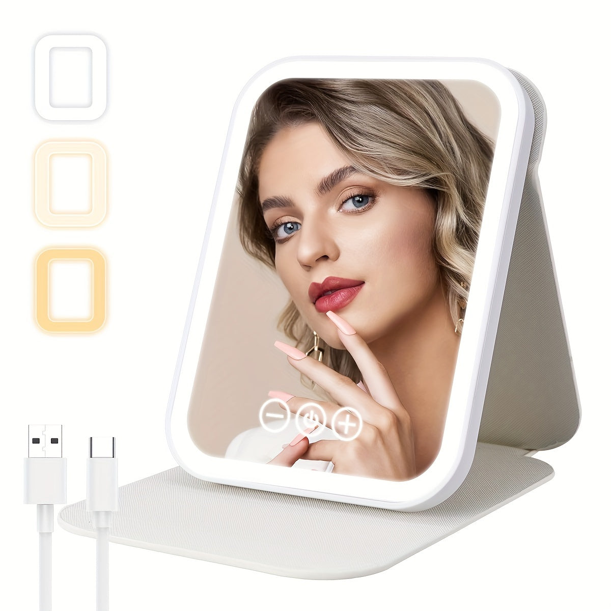 M MISS DREAM Portable Lighted Makeup Mirror